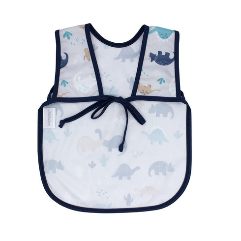 6m-3T BapronBaby Desert Dinos Bapron - No Neck Tie Safer Bib for Baby & Toddler - Soft Waterproof Stain Resistant