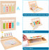 Montessori Learning Toys Slide Puzzle, Color & Shape Matching Logic Game for Kids 3-7 Years Old