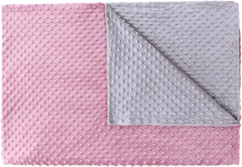LAT LEE AND TOWN Minky Dot Baby Blanket - Lightweight & Breathable Cotton Receiving Blanket for Newborns, Infants