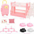 24 3 3 Sets 2 4 2 5 5.3 Inch Miunana Pcs Doll Clothes and Accessories Princess Dresses Top and Pants Swimsuits Shoes