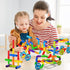 burgkidz STEM Learning Pipe Tube Toy, 188 Pcs Educational Building Blocks with Wheels Baseplate