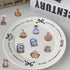 LOOGFDC 50 Pcs Vintage Mushroom Jar Stickers, Transparent Cartoon Aesthetic Stickers, Waterproof PET Vinyl Decals
