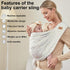 Baby Sling Carrier Newborn, Adjustable Easy Wearing Baby Nursing Warp Sling, New Mom Dad Soft Cotton Baby Front Holder