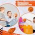 6 Pcs 5'' Mini Foam Basketballs, Safe Soft Replacement Pool Beach Basketball for Indoor Hoop, Party Sport Game