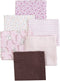 Unknown 6-Pack Unisex Baby Cotton Flannel Receiving Blankets - N/a Multi Color Floral