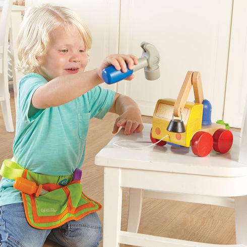 Learning Resources New Sprouts Tool Belt - Kids Construction Set, 5 Pieces, Ages 2+