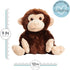 1i4 Cozy Group Marvin the Monkey - Microwavable & Weighted Plush Stuffed Animal - Heated Plushie for Warmth - Cute