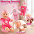 HuceePlay Set 3-5, 12.5" 2 Sets Playset 3 4 5 Baby Doll Stroller for Toddler Girls A Babydoll with Baby Doll