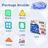 Magnetic Building Tiles Set, 3D STEM Stacking Toys, Magnet Building Blocks for Kids Boys Girls