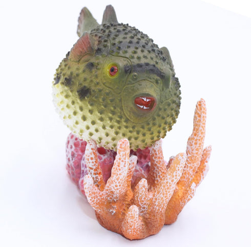 Gemini&Genius Pufferfish Toys for Kids - Realistic Blowfish Action Figures, Educational Gifts for Animal Lovers