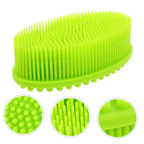 Gentle Silicone Baby Bath Brush - Newborn Head Scrubber for Infants