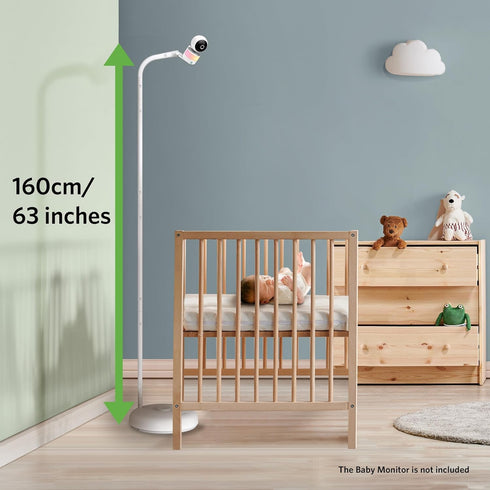 LeapFrog Setup Floor Stand Accessory, Compatible with Most Cameras, Adjustable Camera Mount for Crib, Secure and Stable