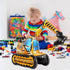 YOTHORN 4D Self Standing Foil Construction Balloon,Large Excavator Balloon, Digger Engineering Vehicle Balloons
