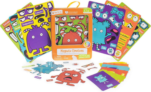 Open The Joy's Magnetic Emotions Playset, Learn and Express Feelings with Magnetic Characters, Ages 4+
