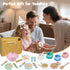 Set, 30PCS Set 3-8 SimpliPlay Wooden Toy Plates and Dishes for Kitchen Montessori Play Kitchen Accessories for Toddlers