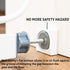 Wall Nanny Mini - Smallest Baby Gate Wall Protector (White) 4 Pack, Protects Walls & Doorways from Pet Gates & Dog Gate