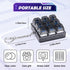 HOMQYTE (9IN1-Style Transparent Keyboard Fidget Toys for Adults Keyboard Clicker Button Keychain Sensory Toy for Office