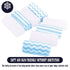 8 Pack White,16 12 Inch Super Soft Baby Burp Cloths, Baby Washcloths, Ultra Absorbent Large Newborn Burping Cloth