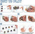 12Pcs 8-12,Fidget Magnetic Adults Fidget Toys Rings,Stocking Stuffers for Kids Spinner Rings for Anxiety Relief Therapy