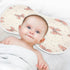 YETTASBIN Light Pink Bow Muslin Baby Burp Cloth, Super Soft Absorbent Cotton Burp Rag Baby Bibs Feeding Cloth