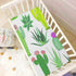 YETTASBIN 27 39 Cacti Succulents Fitted Crib Sheet for Baby Boys Girls, Extra Soft Breathable Nursery Bedding Sheet