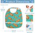 IHCVHQX 1 Pack Baby Feeding Bibs with Catcher Pocket Hot Dogs Green Toddler Sleeveless Teething Bib