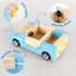 Playset,Kids 3 PairPear Wooden Family Car for Dolls,Wooden Toys Dollhouese Furniture Accessories Pretend Preschool Play