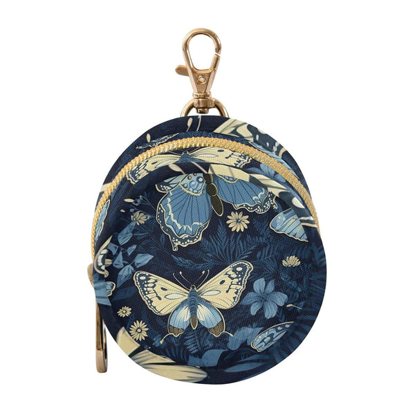 YETTASBIN Butterfly Portable Pacifier Holder Case with Metal Hook Buckle & Zipper for