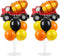 Construction Party Balloons Stand Kit 2 Sets with 2 Construction Truck Foil