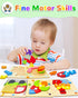 8 Pack Wooden Toddler Puzzles Gifts for Boys Girls Age 1-3, Montessori Educational Developmental Learning Travel Toy