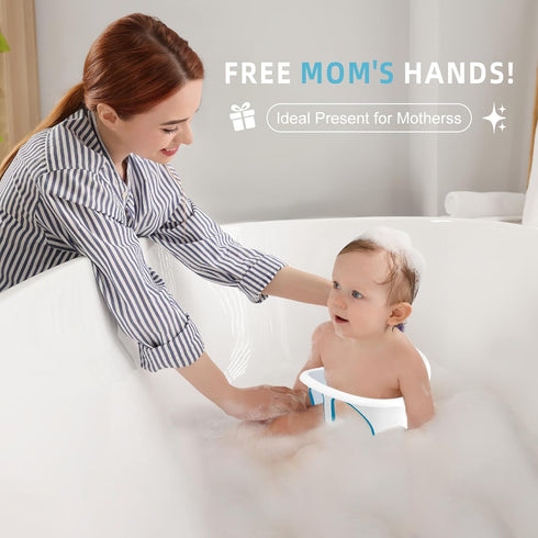 6-12 Baby Bath Seat for Babies Months, Bath Tub for Baby with Non-Slip Suction Cups, Infant Bath Chair for Newborn