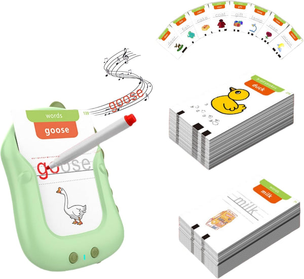Talking Flash Cards, Reusable Writing Drawing Montessori Toys for Toddlers, Learning Toys for Ages 1-6