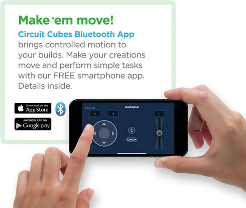 Set Circuit Cubes Bluetooth Upgrade+ Kit Electronic Toy Building Compatible with Most Building Blocks STEM Toy Learning