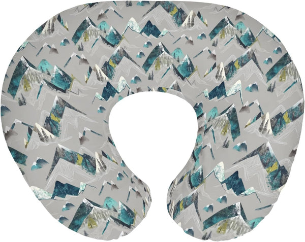 Boho Mountains Baby Nursing Pillow Covers for Boy Girl Mountain Range Landscape