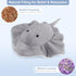 SuzziPals Heatable & Coolable Stingray Stuffed Animals, Cute Microwavable Heating Pad Plushies for Soothing