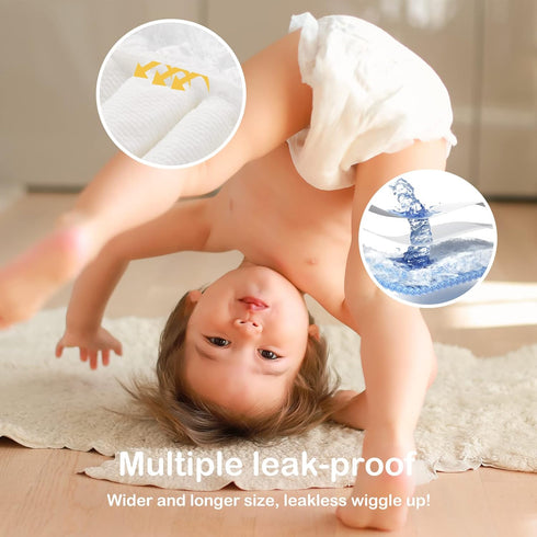 5 (27+lb),48 Count Babycozy Soft,0.8D 10 Baby Diapers Size Dry Disposable Diapers Bouncy Softer Touch Diapers
