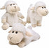 Tiny Heart Lamb Stuffed Animal, 3 Pcs Cute Plush Toy for Nursery Home Decor, Small Gift for Kids (White)