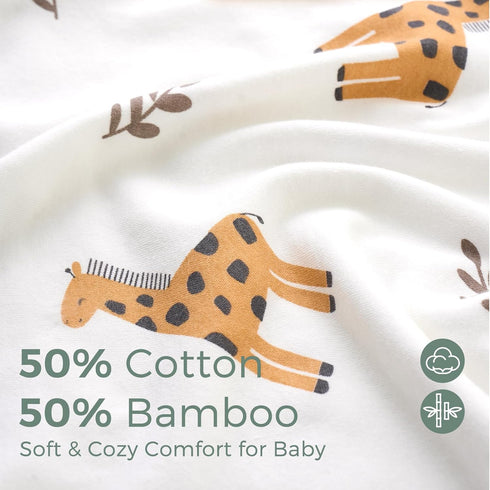 Momcozy Set Best Wishes Baby Towel with Hooded-Original Design Baby Towel -Soft & Absorbent- Shower Gifts or Bath