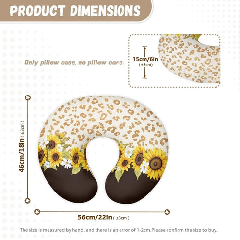 Kathyboom Cow Sunflower Nursing Pillowcase for Baby Boys Girls Fits The Original Support for Breastfeeding Bottle