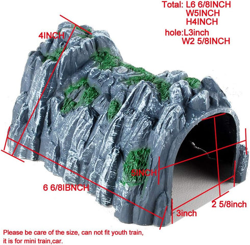 NWFashion Model Scenery 1:160 Scale N Gauge Plastic Rockery Tunnel Track Train Accessories Toy (1PC)