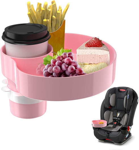 Kids Car Seat Tray, Travel Tray with Cup Holder for Toddler Baby,