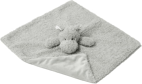 Baby Gray Hippo Soft Stuffed Animal Security Blanket, Plush Lovey Blanket for Newborn, Infant, Toddler Snuggle Blankie