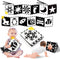 Baobrava High Contrast Baby Toys, Black and White Newborn Toys for Brain