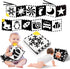 Baobrava High Contrast Baby Toys, Black and White Newborn Toys for Brain