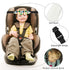 ZHOMA 3 Pcs Baby Head Support for Car Seat, Adjustable Band Strap for Stroller, Soft Neck Relief Slumber Sling