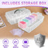 MIKIJOYS (4500PCS), 8886 Bear Building Blocks with Organizer Bins Fluorescent Bricks & Stroage Drawer, Gift for Adults
