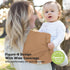 Organic Burp Cloths for Baby Boys and Girls - 5-Pack Soft & Plush Newborn Towel, Super Absorbent Burping Cloths