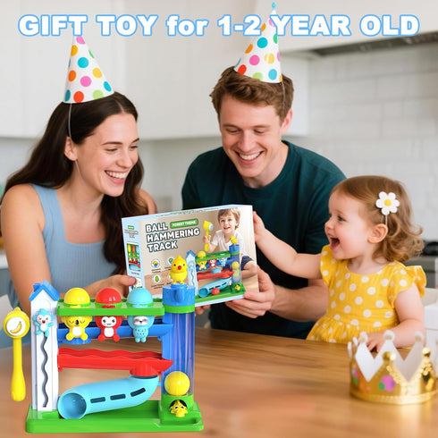 Hammer 1-2 6-9,9-12,12-18,18-24+ Ussybaby Toddler Musical Toys, Light-Up Baby Musical Toy for Year Old Boys
