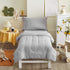 UOZZI 4 Set Set BEDDING Pieces Toddler Bedding Ultra Soft and Breathable Toddler Sheet - Includes Comforter, Flat