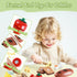 Sets 3+ Wooden Play Food for Kids Kitchen, Breakfast Food Toys for Toddlers Year Old, Pretend Food Play Cutting Bakery